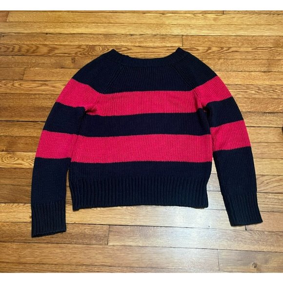 GAP Women's Sweaters - Navy and Pink Striped, Navy Speckled - Picture 8 of 9